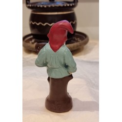 Antique elf in massively plaster, h: 13,5 cm.