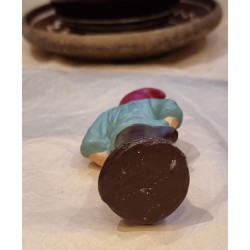 Antique elf in massively plaster, h: 13,5 cm.