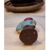 Antik nisse i massivt gips, h: 13,5 cm.