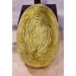 Gammelt/antikt chenille/pap påskeæg med Mariehøne, h: 12 cm