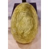 Gammelt/antikt chenille/pap påskeæg med Mariehøne, h: 12 cm