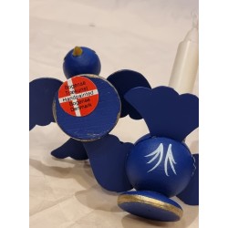 Old Bogense candleholders, birds, size: 4,5 x 7,5 cm (2x)