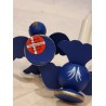 Old Bogense candleholders, birds, size: 4,5 x 7,5 cm (2x)