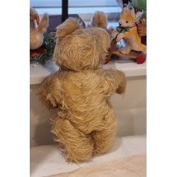 Gammel Steiff bamse, h: 33 cm