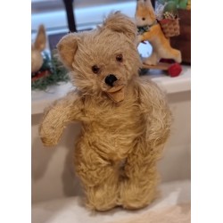 Gammel Steiff bamse, h: 33 cm