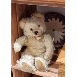 Gammel Steiff bamse, h: 33 cm