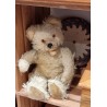 Gammel Steiff bamse, h: 33 cm