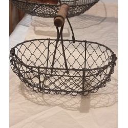 Lille gammel trådkurv, mål:...