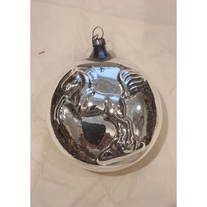 Jultanne Christmas ornament, 2.World War, silver, myt. fig. h: 8 cm. (2)