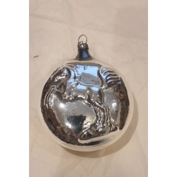 Jultanne Christmas ornament, 2.World War, silver, myt. fig. h: 8 cm. (2)