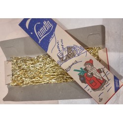 2 gamle pakker guld lametta. Ubrugt.