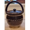 Antique pottery, maternity potty, h: 25 cm.