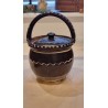 Antique pottery, maternity potty, h: 25 cm.