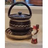 Antique pottery, maternity potty, h: 25 cm.