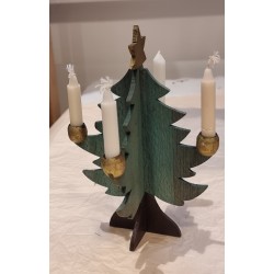 Fine old Christmas tree with 4 candleholders, h: 20 cm.