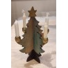 Fine old Christmas tree with 4 candleholders, h: 20 cm.