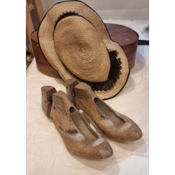 A pair of old shoelaces,...