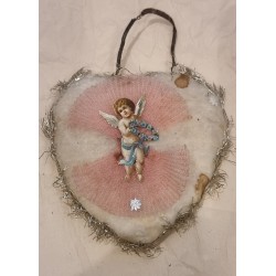 Gammelt vathjerte, kæreste gave, h: 10 cm, excl. hank.