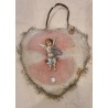 Old cotton heart, boyfriend gift, 10 cm excl. hanger.
