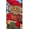 Tall old Santa with papier-mache head, h: 45 cm.