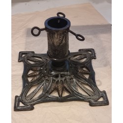 Antique tree stand with art nouveau ornamentik, size: 25 x 25 x 19 cm.