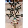 Old glass ornament, tree top with 3 refl., h: 31 cm.