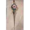Old glass ornament, tree top with 3 refl., h: 31 cm.