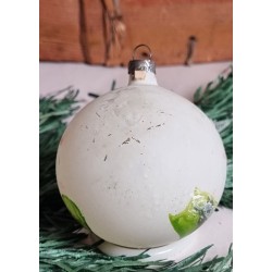 Antique diorama ornament with Santa, h: 6,5 cm.