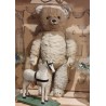 Gammel bamse, navn ??, h: 46 cm.