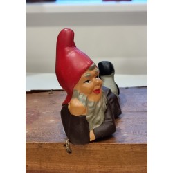 Old Heissner elf/gnom, laying, size: 11 x 16,5 cm.