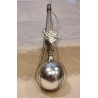 Antique glass ornament with wire, cupid with bow and arrow, h: 11 cm.