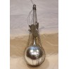 Antique glass ornament with wire, cupid with bow and arrow, h: 11 cm.
