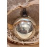 Antik reflektor med glansbillede, h: 7 cm.