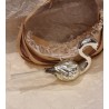 Antique glass ornament, "swan", l: 13 cm.