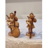 Antique Wendt und Kühn orchestra, 2 "star" musicians, h: 6,5 cm (figure). (2x).