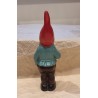 Old ceramic gnom/elf with a pipe, Heissner, h: 19 cm.