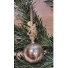 Antique glass ornament with wire and angel, h:  11 cm.
