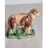 Old pottery, piggy bank, ram, size: 9,5 x 11 cm.
