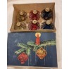 6 gamle folie lanterner fra Lauscha, h: 8 cm. (Kasse følger med).
