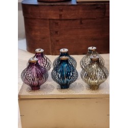 6 old foil lantern from Lauscha, h: 8 cm. (box incl.)
