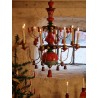 Old 8 arm stand, Christmas pyramid from Erzgebirge, h: 54 cm.