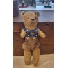 Small antique Teddy with trousers and belt, h: 25 cm