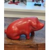 Gammel Knabstrup ? sparegris, mål: 10 x 18 cm.