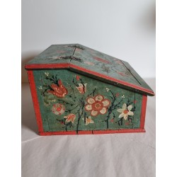 Antik skrivepult fra 1818, mål: 27 x 30 x 17,5 cm.