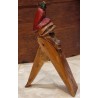 Gammel norsk almuekunst, nøddeknækker årstal ?, h: 18 cm.