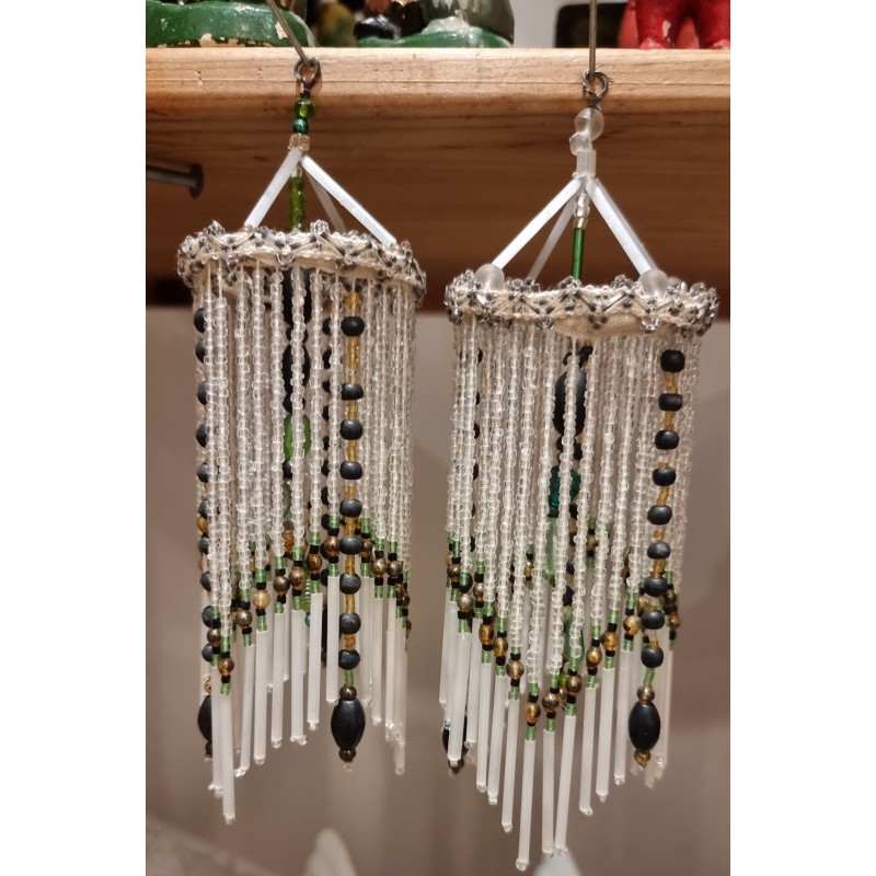 Antique glass hanger from Lauscha, h: 18 cm.