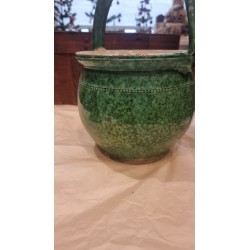 Antique pottery, maternity potty, h: 30 cm, incl. hanger.