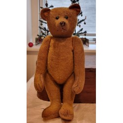 Antik/gammel bamse, navn ??, h: 56 cm.