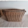 Gammel fin cykel kurv, mål: 48 x 32 x 30 cm.