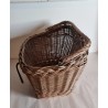 Gammel fin cykel kurv, mål: 48 x 32 x 30 cm.